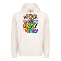 Pale Pink 100 days of cray cray Premium Hoodie - LillyAllenDesigns
