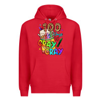 Red 100 days of cray cray Premium Hoodie - LillyAllenDesigns