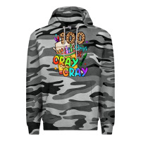 Slate Camo 100 days of cray cray Premium Hoodie - LillyAllenDesigns