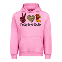 Fuchsia Pink Peace Love Rodeo Urban Hoodie - Bettercallsaul