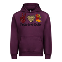 Mauve Wine Peace Love Rodeo Urban Hoodie - Bettercallsaul