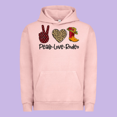 Peace Love Rodeo Urban Hoodie Designed By Bettercallsaul