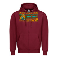 Burgundy preview custom cowboy boots sunflowers and cactus license plate Zipper Hoodie - Artiststas