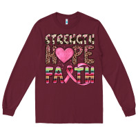 Burgundy strength hope faith Long Sleeve Tee - JahusDesignShop