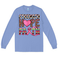 Colony Blue strength hope faith Long Sleeve Tee - JahusDesignShop