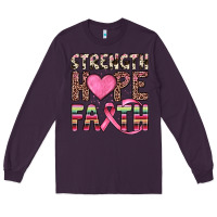 Plum strength hope faith Long Sleeve Tee - JahusDesignShop
