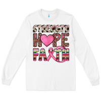White strength hope faith Long Sleeve Tee - JahusDesignShop
