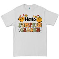 Dove Grey hello pumpkin season Premium Tee - BarkalooDesign