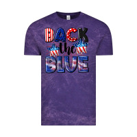 Cloud Purple Back the blue 4th of july Vintage Tee - CowGirlArtShop