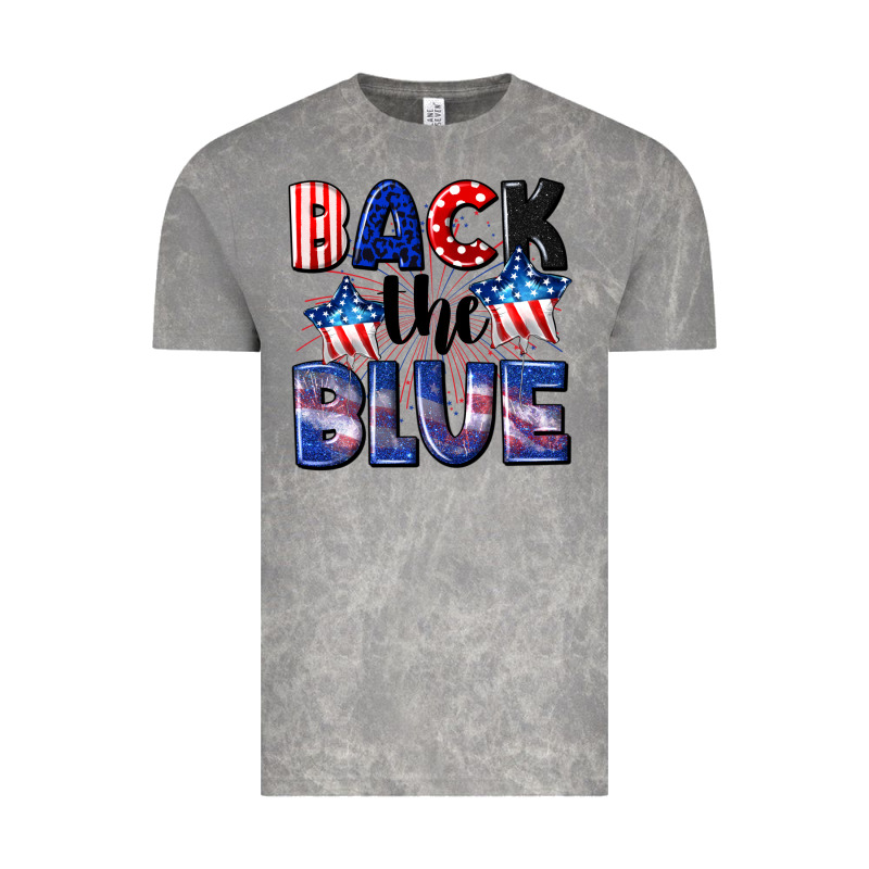 Back The Blue 4th Of July Vintage Tee by CowGirlArtShop | Teevron