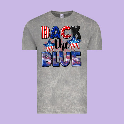 Back The Blue 4th Of July Vintage Tee Designed By Cowgirlartshop