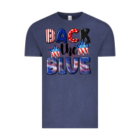 Vintage Denim Back the blue 4th of july Vintage Tee - CowGirlArtShop