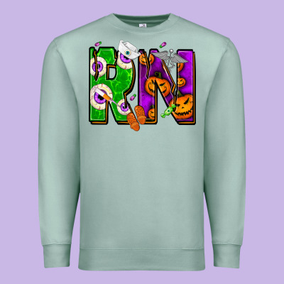 Halloween Rn Premium Sweatshirt Designed By Nancycooperartshop