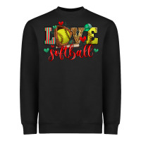 Black love softball Heavyweight Sweatshirt - Zillion Design Studio