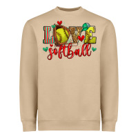 Love Softball Heavyweight Sweatshirt | Teevron