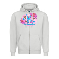 Dove Grey back to school flowers kindergarten 3200x2400 Zipper Hoodie - AdoDesignShop