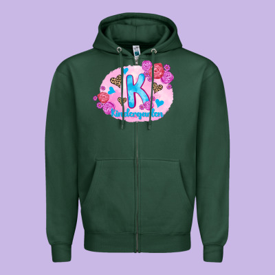 Back To School Flowers Kindergarten 3200x2400 Zipper Hoodie Designed By Adodesignshop