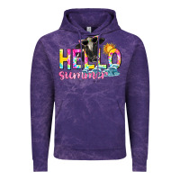 Cloud Purple hello summer Vintage Hoodie - texasbilliewilder