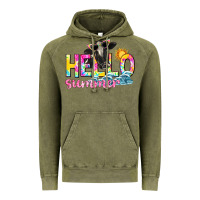 Vintage Olive hello summer Vintage Hoodie - texasbilliewilder