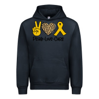 Navy Peace Love Cure Urban Hoodie - Bettercallsaul