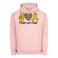 Pigment Salmon Peace Love Cure Urban Hoodie - Bettercallsaul