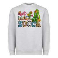 Heather Grey not today succa Heavyweight Sweatshirt - Zillion Design Studio