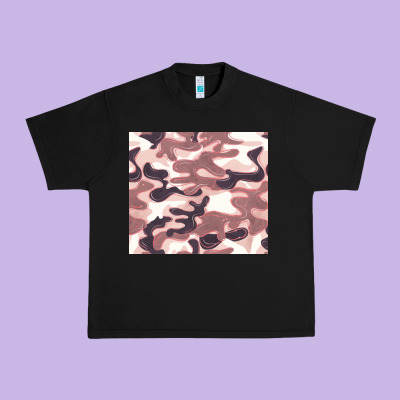 Milky Camouflage Urban Heavy Tee Designed By Barkaloodesign