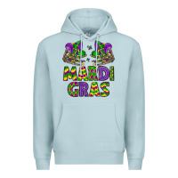 Blue Mist mardi gras Premium Hoodie - LillyAllenDesigns