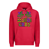 Cardinal mardi gras Premium Hoodie - LillyAllenDesigns