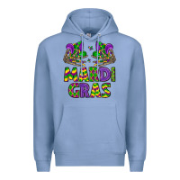 Colony Blue mardi gras Premium Hoodie - LillyAllenDesigns