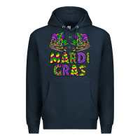 Navy mardi gras Premium Hoodie - LillyAllenDesigns