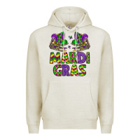Oatmeal Heather mardi gras Premium Hoodie - LillyAllenDesigns