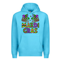 Ocean Blue mardi gras Premium Hoodie - LillyAllenDesigns