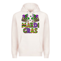 Pale Pink mardi gras Premium Hoodie - LillyAllenDesigns