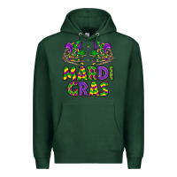 Sports Green mardi gras Premium Hoodie - LillyAllenDesigns
