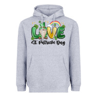 Heather Grey love st. patricks day gnome Heavyweight Hoodie - MaliasSmallBusiness