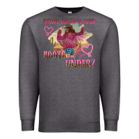 Charcoal Heather whose bed have youre boots been under Premium Sweatshirt - NancyCooperArtShop