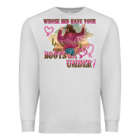 Dove Grey whose bed have youre boots been under Premium Sweatshirt - NancyCooperArtShop