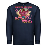 Navy whose bed have youre boots been under Premium Sweatshirt - NancyCooperArtShop