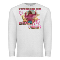 Oatmeal Heather whose bed have youre boots been under Premium Sweatshirt - NancyCooperArtShop