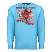 Ocean Blue whose bed have youre boots been under Premium Sweatshirt - NancyCooperArtShop