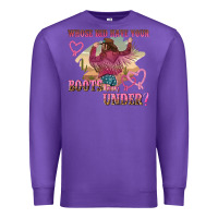 Purple whose bed have youre boots been under Premium Sweatshirt - NancyCooperArtShop