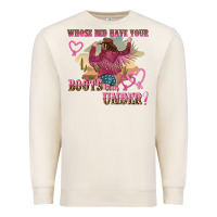 Sandshell whose bed have youre boots been under Premium Sweatshirt - NancyCooperArtShop