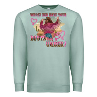Seafoam whose bed have youre boots been under Premium Sweatshirt - NancyCooperArtShop