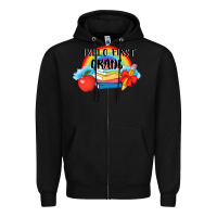 Black back to school hello first grade 3200x2400 Zipper Hoodie - AdoDesignShop