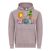 Vintage Zinc hello summer with sun Vintage Hoodie - texasbilliewilder