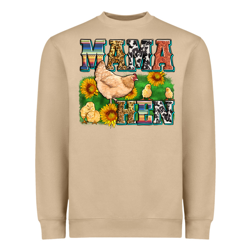Mama Hen Heavyweight Sweatshirt by Zillion Design Studio | Teevron