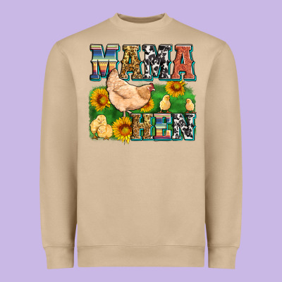 Mama Hen Heavyweight Sweatshirt Designed By Zillion Design Studio