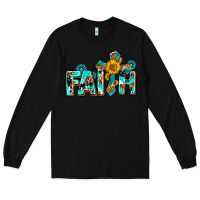 Black faith with cross ado Long Sleeve Tee - AdoDesignShop