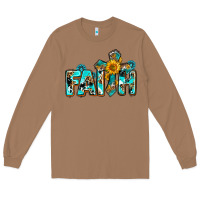 Toasted Coconut faith with cross ado Long Sleeve Tee - AdoDesignShop